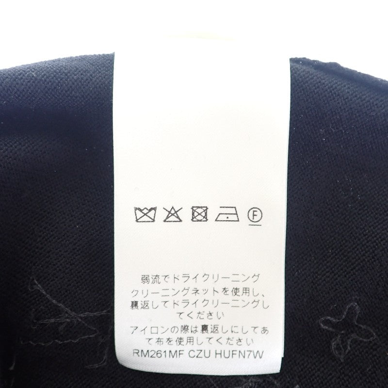 ルイヴィトン LOUIS VUITTON エンベリッシュド イブニングクルーネック L 1AIHO9 ニット ウール ブラック メンズ【中古】【Aランク】
