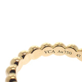 ヴァンクリーフ＆アーペル Van Cleef & Arpels ペルレ ゴールドパール ミディアム 7号 VCARO3Y547 リング K18イエローゴールド #47 レディース【中古】【Aランク】