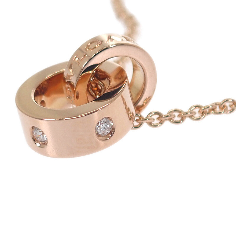 ブルガリ BVLGARI ローマンソルベ 5Pダイヤ 354028 ネックレス K18ピンクゴールド ダイヤモンド レディース【中古】【Aランク】
