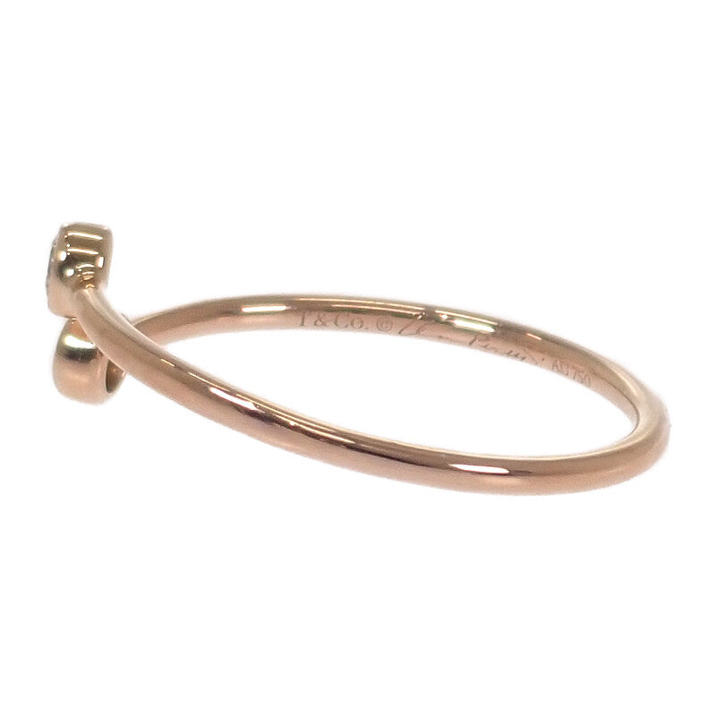 ティファニー TIFFANY&Co. フープダイヤ 11号 リング K18ピンクゴールド ダイヤモンド レディース【中古】【Aランク】