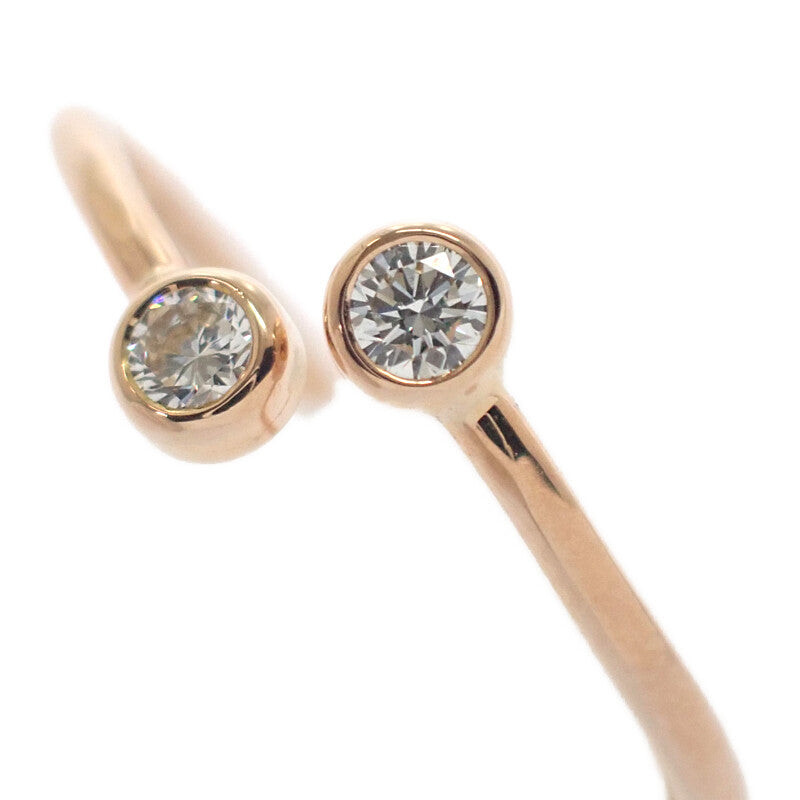 ティファニー TIFFANY&Co. フープダイヤ 11号 リング K18ピンクゴールド ダイヤモンド レディース【中古】【Aランク】