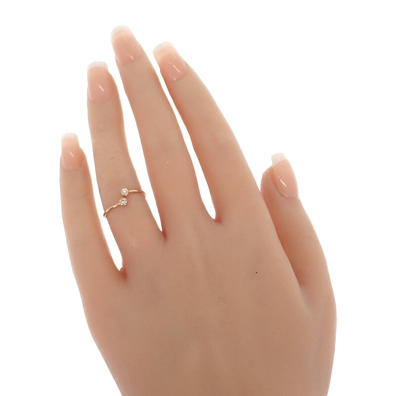 ティファニー TIFFANY&Co. フープダイヤ 11号 リング K18ピンクゴールド ダイヤモンド レディース【中古】【Aランク】