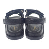 シャネル CHANEL フットベット サンダル G35927 X56140 94305 サンダル グレインカーフレザー キャビアスキン ブラック レディース【中古】【Aランク】