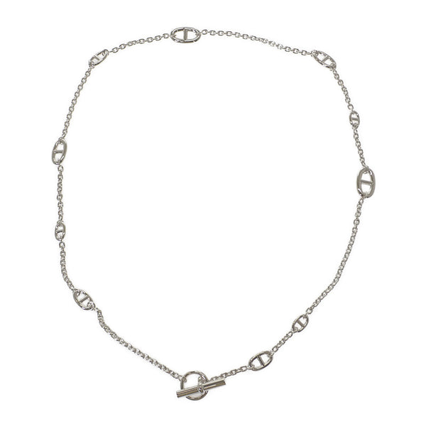 エルメス HERMES シェーヌダンクル ファランドール 80 ロング ネックレス シルバー925 レディース メンズ【中古】【Aランク】