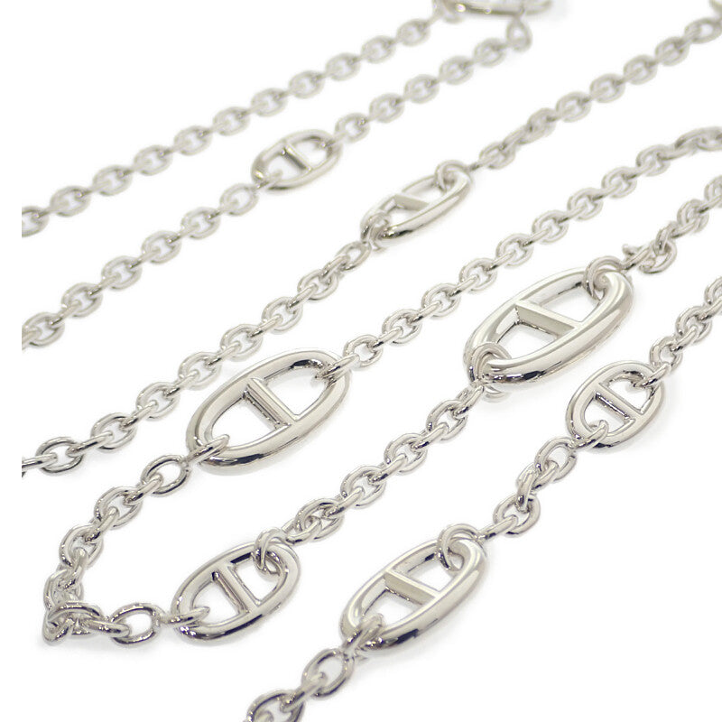 エルメス HERMES シェーヌダンクル ファランドール 80 ロング ネックレス シルバー925 レディース メンズ【中古】【Aランク】