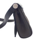 エルメス HERMES エールバッグジップミニ W刻印 ショルダーバッグ ヴァッシュハンター トワルミリタリー ダークブロンズ シルバー金具 レディース【中古】【Aランク】