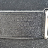 エルメス HERMES エールバッグジップミニ W刻印 ショルダーバッグ ヴァッシュハンター トワルミリタリー ダークブロンズ シルバー金具 レディース【中古】【Aランク】