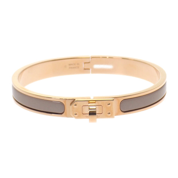 エルメス HERMES ミニ・クリック・ケリー H200004F バングル メタル ベージュ マロングラッセ ゴールド金具 レディース【中古】【SAランク】