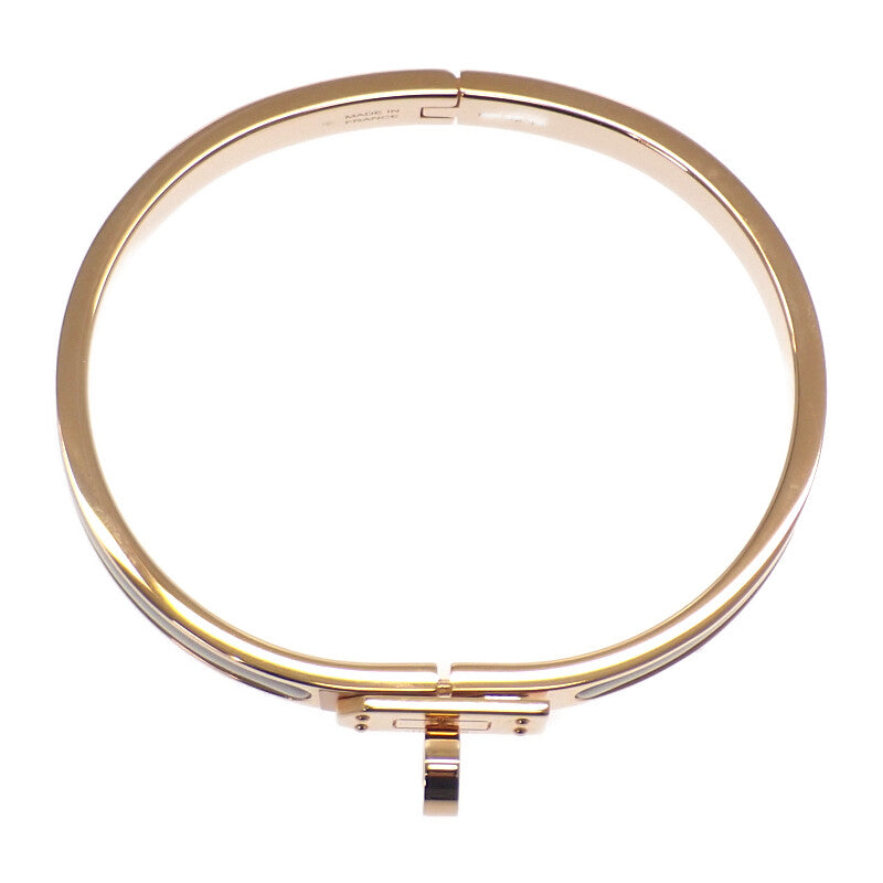 エルメス HERMES ミニ・クリック・ケリー H200004F バングル メタル ベージュ マロングラッセ ゴールド金具 レディース【中古】【SAランク】