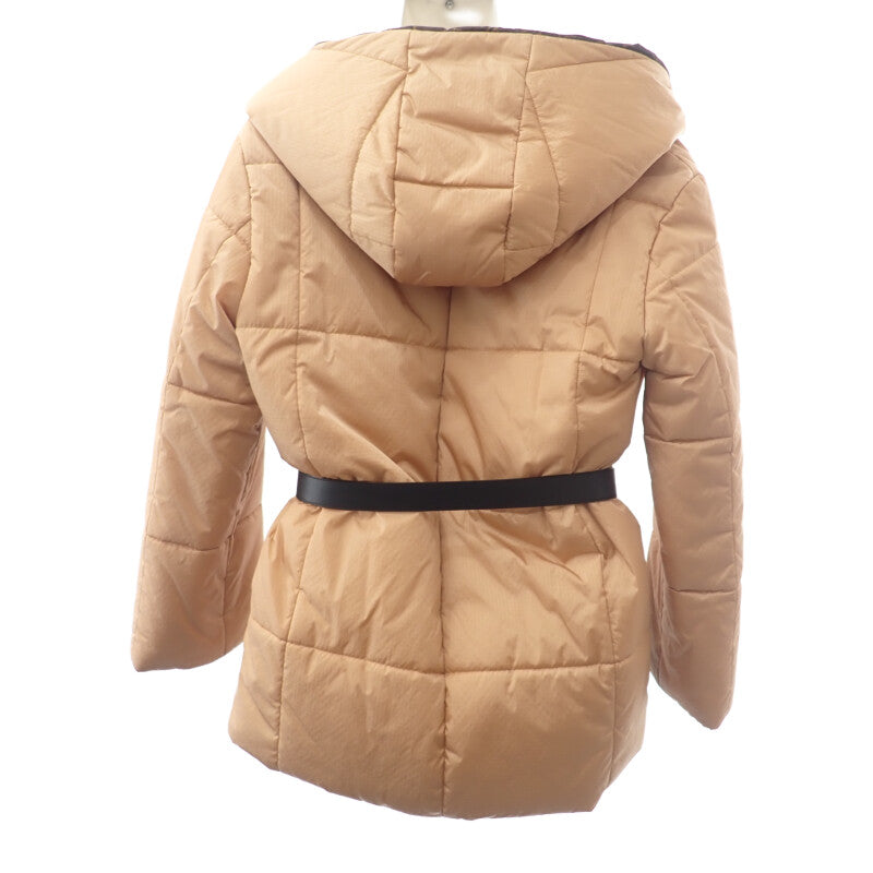 ルイヴィトン LOUIS VUITTON ショートピローパファーラップコート 34 1AA829 ナイロンジャケット ナイロン ベージュ レディース【中古】【Aランク】