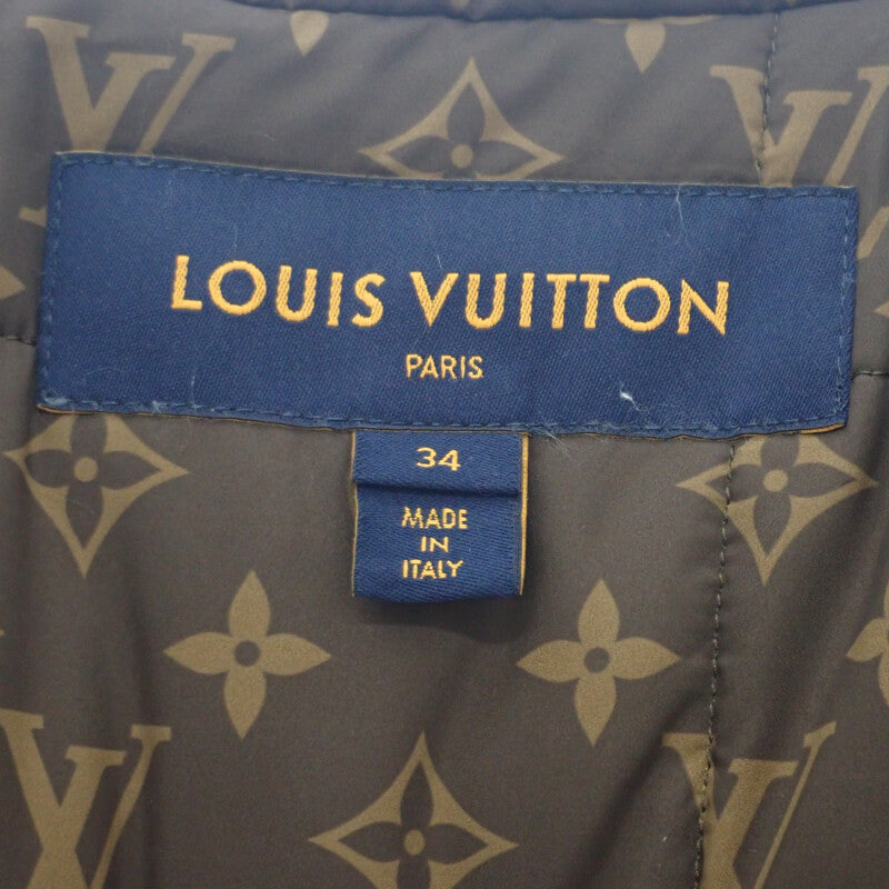 ルイヴィトン LOUIS VUITTON ショートピローパファーラップコート 34 1AA829 ナイロンジャケット ナイロン ベージュ レディース【中古】【Aランク】