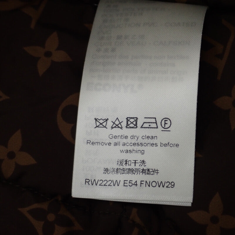 ルイヴィトン LOUIS VUITTON ショートピローパファーラップコート 34 1AA829 ナイロンジャケット ナイロン ベージュ レディース【中古】【Aランク】