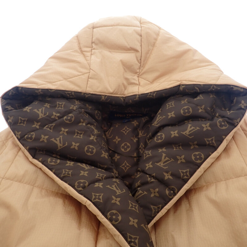 ルイヴィトン LOUIS VUITTON ショートピローパファーラップコート 34 1AA829 ナイロンジャケット ナイロン ベージュ レディース【中古】【Aランク】