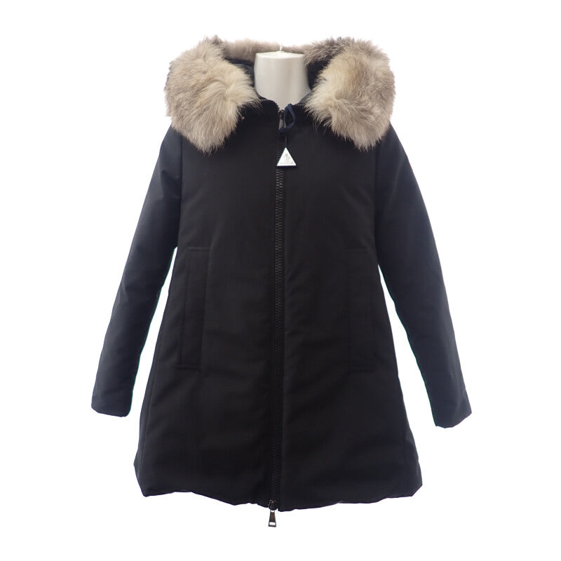 モンクレール MONCLER BLAVET ブラべ 0 E20934987125 C0071 ダウンジャケット ポリエステル コットン ダウン90%/フェザー10% ブラック レディース【中古】【Aランク】