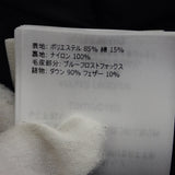 モンクレール MONCLER BLAVET ブラべ 0 E20934987125 C0071 ダウンジャケット ポリエステル コットン ダウン90%/フェザー10％ ブラック レディース【中古】【Aランク】