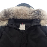モンクレール MONCLER BLAVET ブラべ 0 E20934987125 C0071 ダウンジャケット ポリエステル コットン ダウン90%/フェザー10％ ブラック レディース【中古】【Aランク】