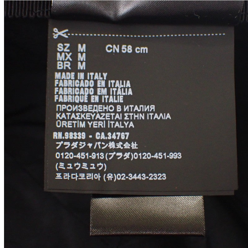 ミュウミュウ MIUMIU ベースボールキャップ 5HC179 2B4L F0967 キャップ シルク ブラック レディース【中古】【Aランク】