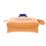 ルイヴィトン LOUIS VUITTON LV ミニショッパー キーホルダー M02699 バッグチャーム レザー オレンジ ネイビー レディース メンズ【中古】【ABランク】