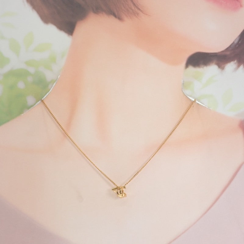 サンローラン SAINT LAURENT カサンドラ 822754Y15008030 ネックレス メタル ゴールド レディース メンズ【中古】【Aランク】