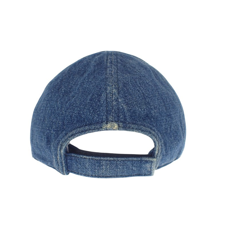 ミュウミュウ MIUMIU デニムベースボールキャップ 5HC179_2CL4 キャップ コットン ネイビー レディース ユニセックス【中古】【ABランク】