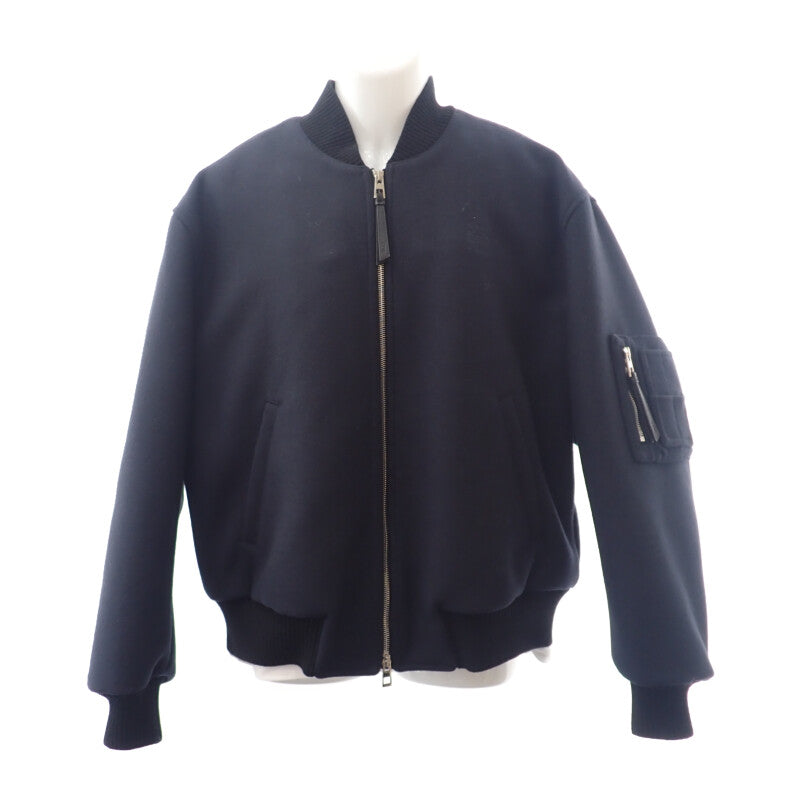 ロエベ LOEWE ボンバー ジャケット 46 H526330X87 ブルゾン ウール ネイビー メンズ【中古】【Aランク】