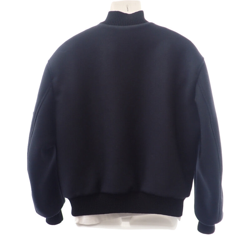 ロエベ LOEWE ボンバー ジャケット 46 H526330X87 ブルゾン ウール ネイビー メンズ【中古】【Aランク】