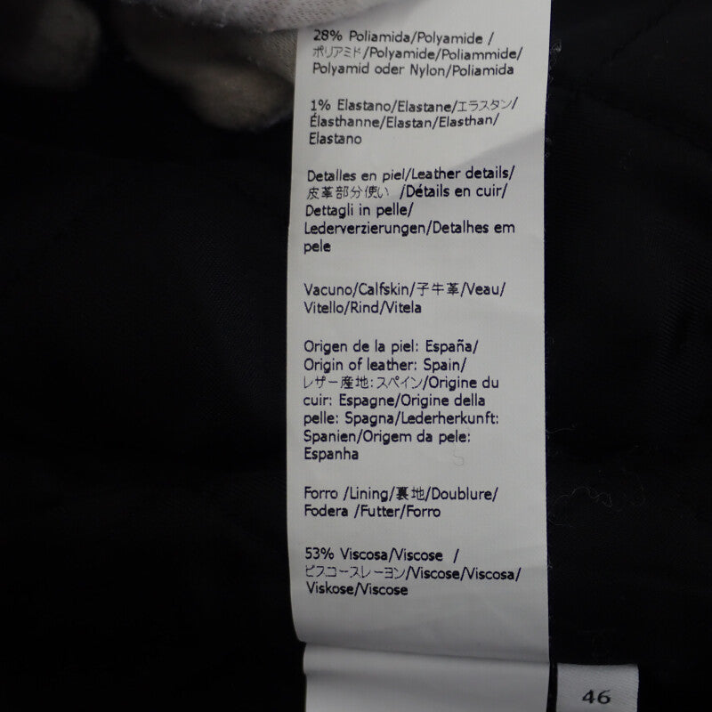 ロエベ LOEWE ボンバー ジャケット 46 H526330X87 ブルゾン ウール ネイビー メンズ【中古】【Aランク】