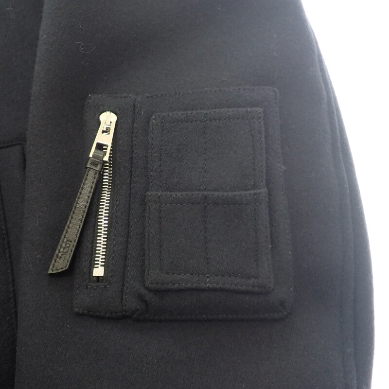 ロエベ LOEWE ボンバー ジャケット 46 H526330X87 ブルゾン ウール ネイビー メンズ【中古】【Aランク】