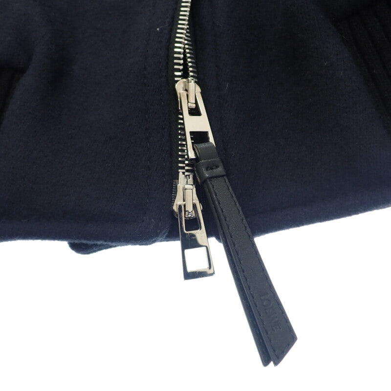 ロエベ LOEWE ボンバー ジャケット 46 H526330X87 ブルゾン ウール ネイビー メンズ【中古】【Aランク】