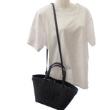 セリーヌ CELINE ミニカバ アナイス キュイル トリオンフ 118613ENY.38NO 2WAYバッグ レザー ブラック ゴールド金具 レディース【中古】【Aランク】