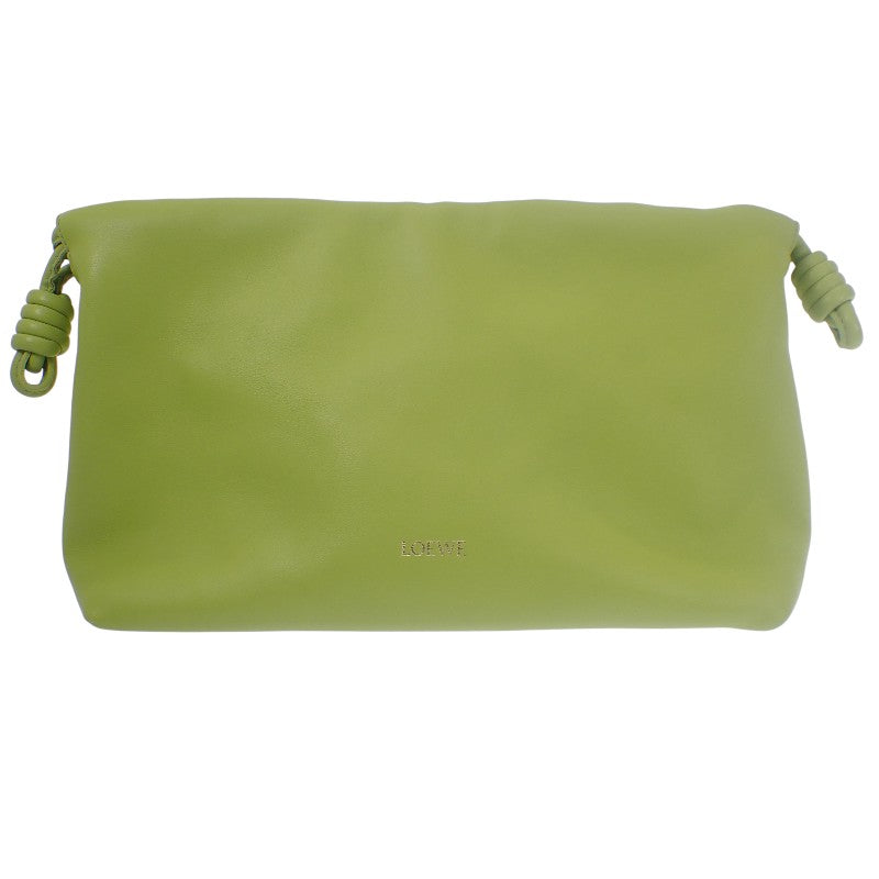 【商談中/対象者以外注文不可】ロエベ LOEWE フラメンコパース メローナパラム A411FCRX75 ショルダーバッグ ３WAYバッグ ラムスキン グリーン ゴールド金具 レディース【中古】【Aランク】