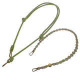 ロエベ LOEWE フラメンコパース メローナパラム A411FCRX75 ショルダーバッグ ３WAYバッグ ラムスキン グリーン ゴールド金具 レディース【中古】【Aランク】