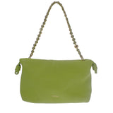 ロエベ LOEWE フラメンコパース メローナパラム A411FCRX75 ショルダーバッグ ３WAYバッグ ラムスキン グリーン ゴールド金具 レディース【中古】【Aランク】