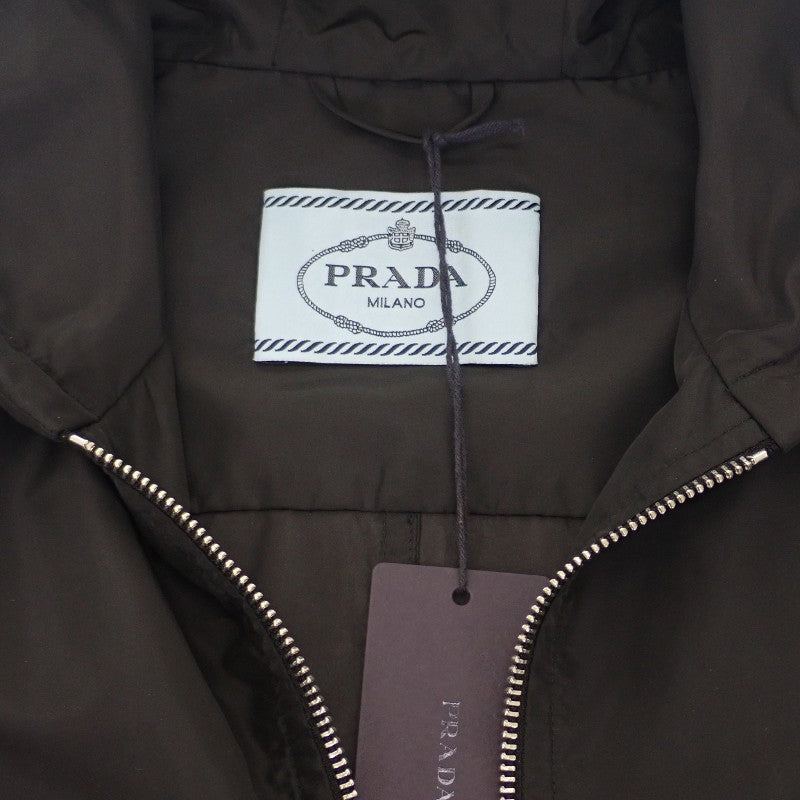 プラダ PRADA トライアングルロゴ Re-Nylon 44 29O597 Q04 002 ナイロンジャケット ナイロン ブラック レディース メンズ【中古】【Aランク】