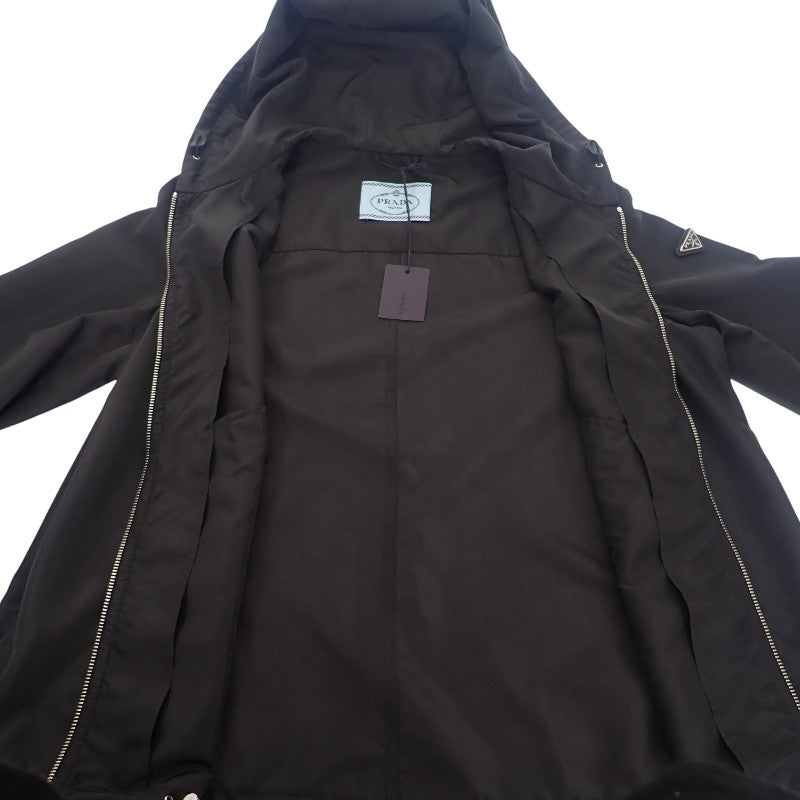 プラダ PRADA トライアングルロゴ Re-Nylon 44 29O597 Q04 002 ナイロンジャケット ナイロン ブラック レディース メンズ【中古】【Aランク】