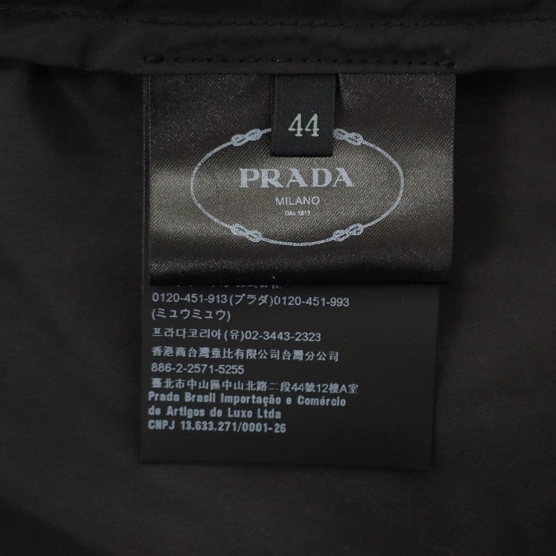 プラダ PRADA トライアングルロゴ Re-Nylon 44 29O597 Q04 002 ナイロンジャケット ナイロン ブラック レディース メンズ【中古】【Aランク】