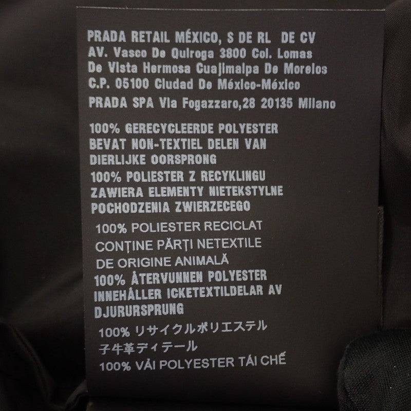 プラダ PRADA トライアングルロゴ Re-Nylon 44 29O597 Q04 002 ナイロンジャケット ナイロン ブラック レディース メンズ【中古】【Aランク】