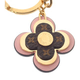 ルイヴィトン LOUIS VUITTON ブルーミング フラワーBB M63085 バッグチャーム メタル レザー ゴールド ピンク レディース【中古】【Aランク】