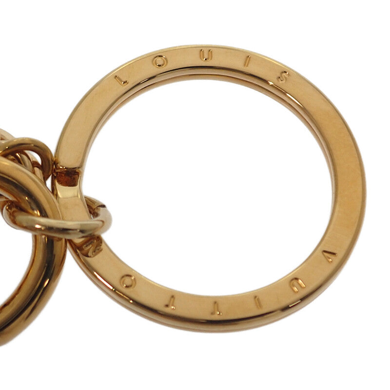 ルイヴィトン LOUIS VUITTON ブルーミング フラワーBB M63085 バッグチャーム メタル レザー ゴールド ピンク レディース【中古】【Aランク】