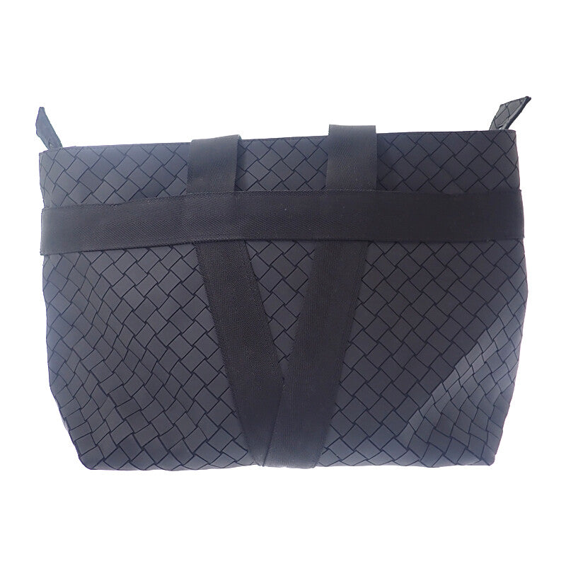 ボッテガヴェネタ BOTTEGA VENETA スコルピート 651681 トートバッグ ラバー ナイロン イントレチャート ブラック シルバー金具 メンズ レディース【中古】【ABランク】
