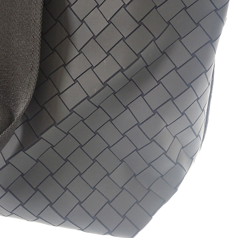 ボッテガヴェネタ BOTTEGA VENETA スコルピート 651681 トートバッグ ラバー ナイロン イントレチャート ブラック シルバー金具 メンズ レディース【中古】【ABランク】