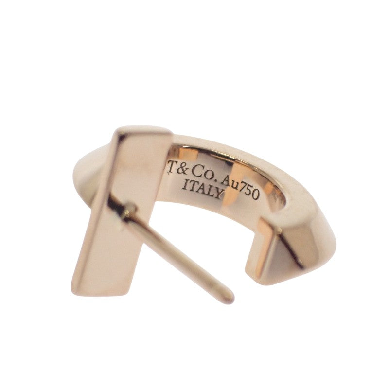 ティファニー TIFFANY&Co. T ワン フープ 70811197 ピアス K18ピンクゴールド レディース【中古】【Aランク】