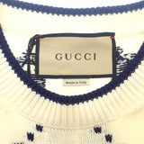 グッチ GUCCI GG S 694767_XKCDF_9145 ニット コットン ホワイト メンズ【中古】【Aランク】