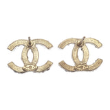 シャネル CHANEL ココマーク F19A刻印 ピアス メタル ストラス ゴールド レディース【中古】【ABランク】