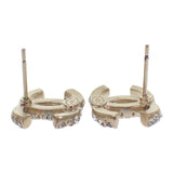 シャネル CHANEL ココマーク F19A刻印 ピアス メタル ストラス ゴールド レディース【中古】【ABランク】