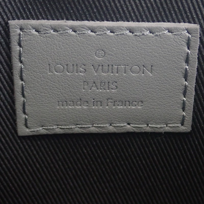 ルイヴィトン LOUIS VUITTON デュオ メッセンジャー M46104 ショルダーバッグ カーフ モノグラム・シャドウ グレー メンズ【中古】【Aランク】