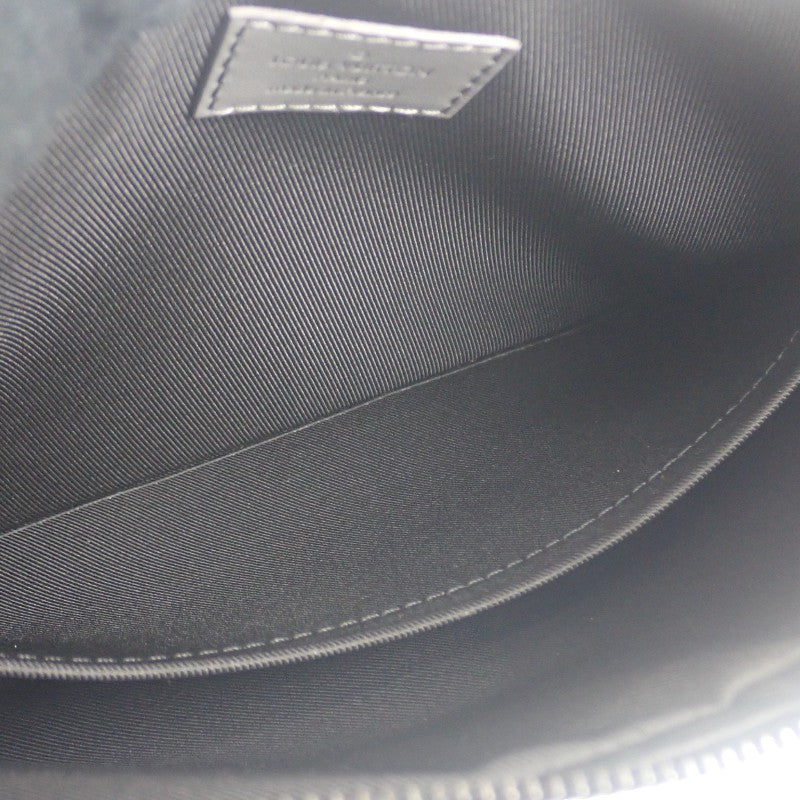 ルイヴィトン LOUIS VUITTON デュオ メッセンジャー M46104 ショルダーバッグ カーフ モノグラム・シャドウ グレー メンズ【中古】【Aランク】