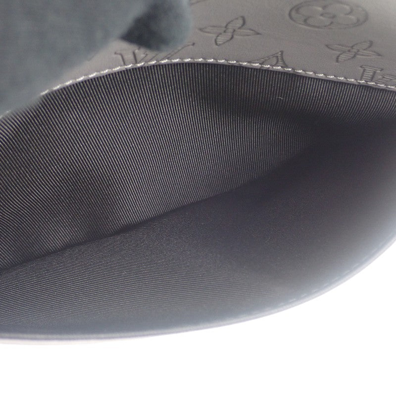 ルイヴィトン LOUIS VUITTON デュオ メッセンジャー M46104 ショルダーバッグ カーフ モノグラム・シャドウ グレー メンズ【中古】【Aランク】