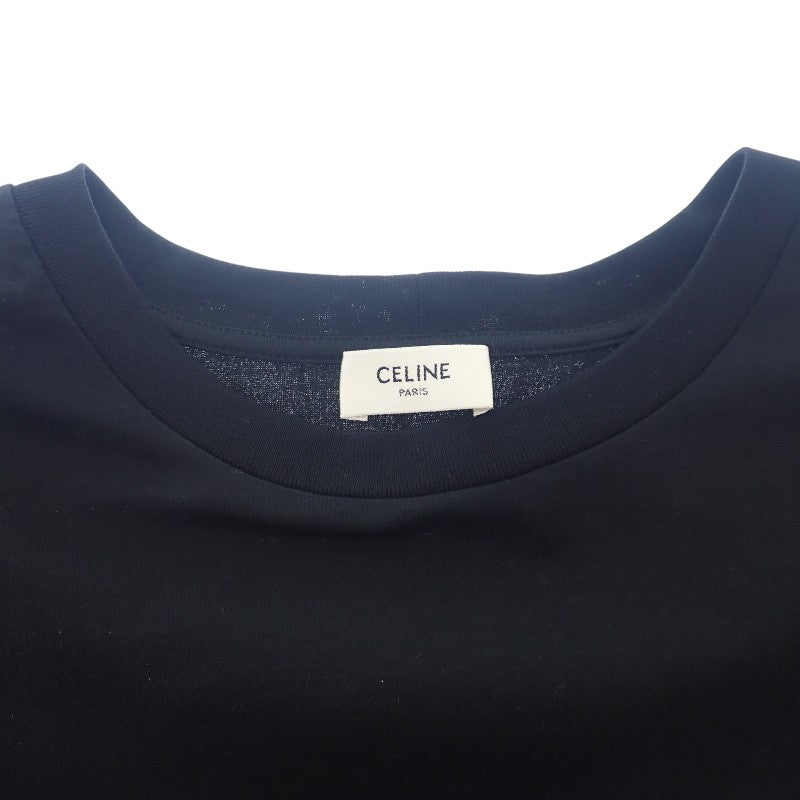 セリーヌ CELINE ルーズ M RX0BO671Q.38AW 半袖Ｔシャツ コットン ブラック メンズ【中古】【ABランク】