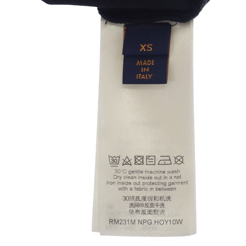 ルイヴィトン LOUIS VUITTON LVコンサート プリント XS 半袖Ｔシャツ コットン ブラック メンズ【中古】【Aランク】